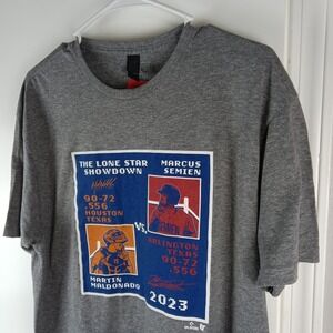 Houston Astros Texas Rangers‎ Shirt Mens Large MLB Baseball Lone Star Showdown